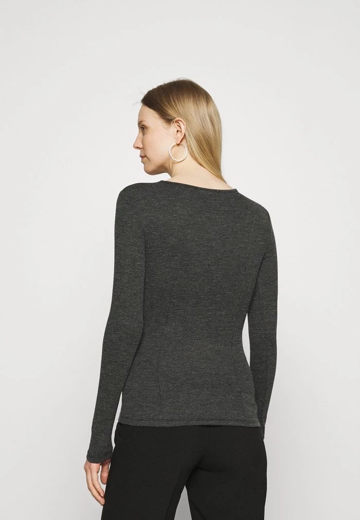 T-Shirt ANNA FIELD Anna Field Long Sleeved Top Grise Femme | ABH-1150745